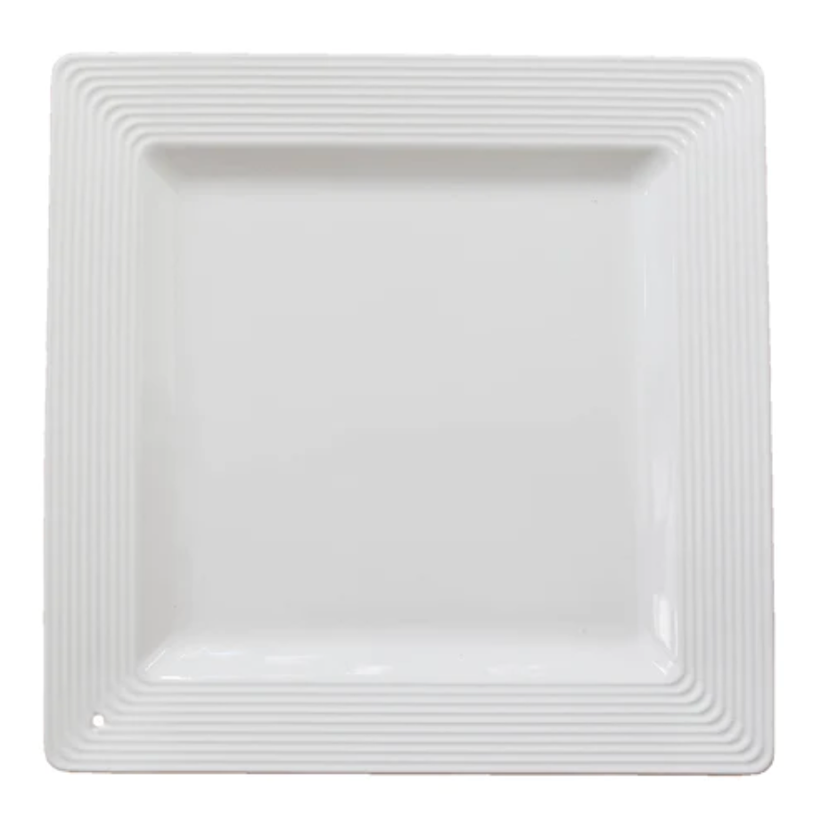 Nora Fleming Square Platter Pinstripes