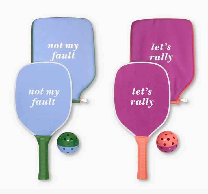 Pickleball Paddle Set, Let's Rally-Kate Spade