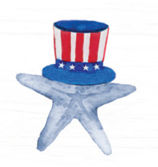 Uncle Sam Starfish Tea Towel