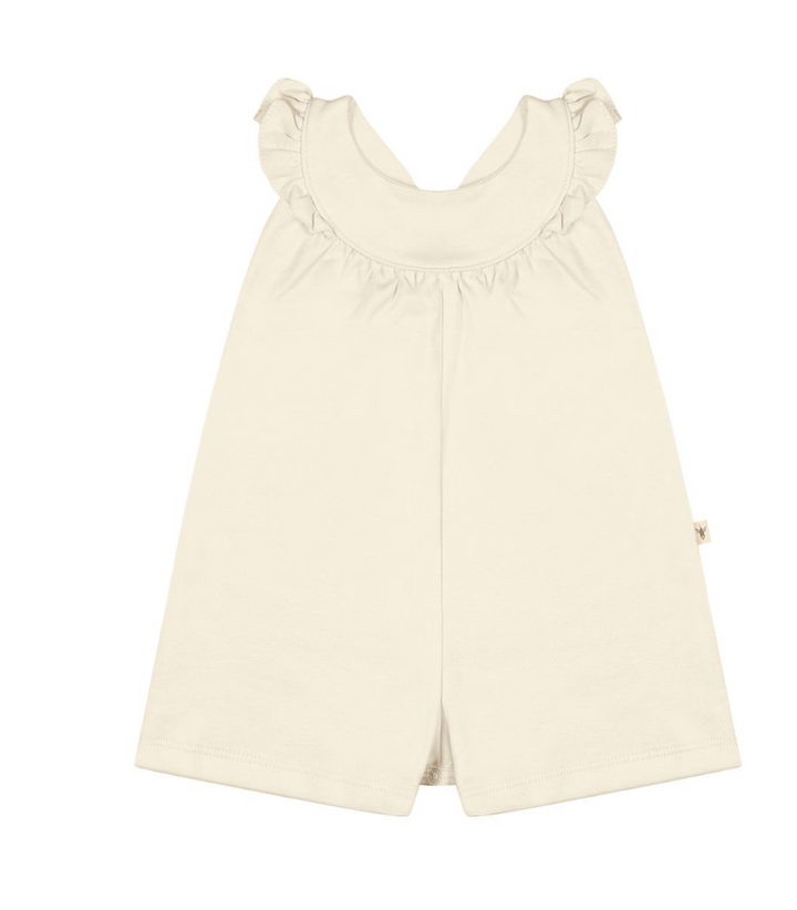 Romper with Angel Wings-Crema
