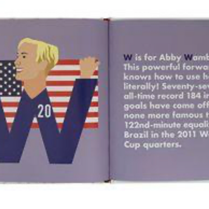 Soccer Legends Alphabet Book-Women