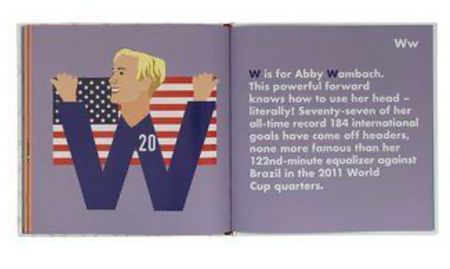 Soccer Legends Alphabet Book-Women