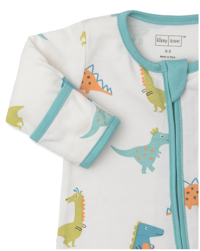 Dino Pals Footie with Zipper