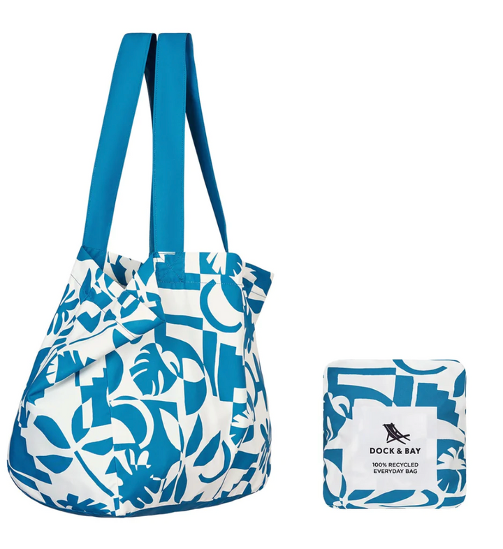 DOCK & BAY EVERYDAY TOTE BAG - COMPACT & FOLDABLE BEACH BAG, MADE FROM 100% RECYCLED