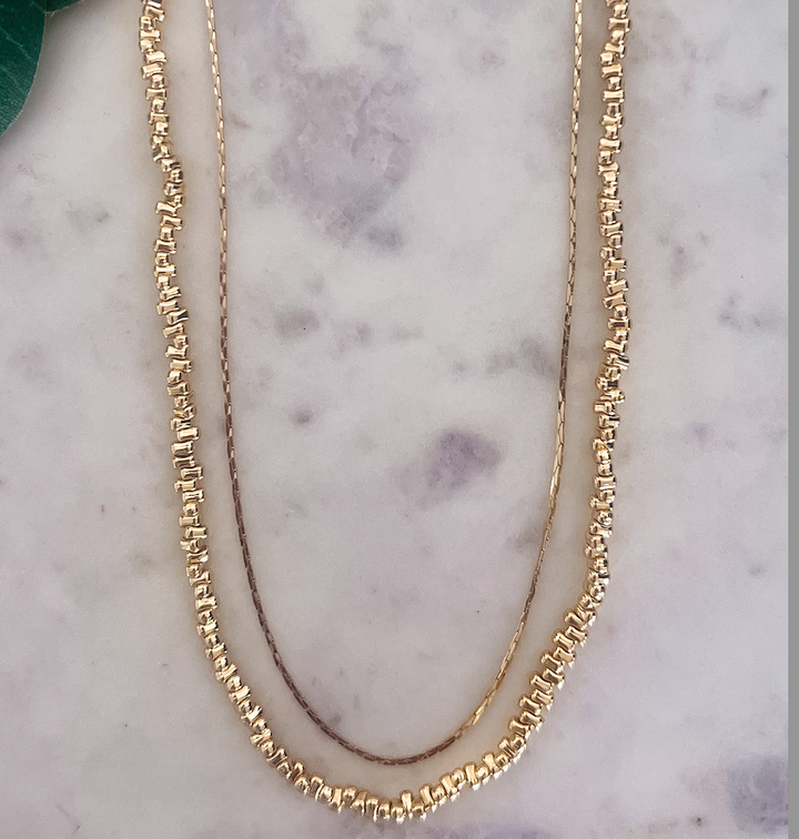 Two-Layer Gold Necklace