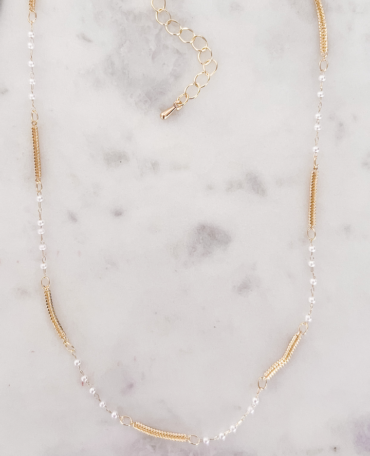 Delicate Gold and Fresh Water Pearl Necklace