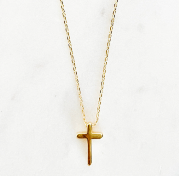 Cross Necklace-Gold or Silver
