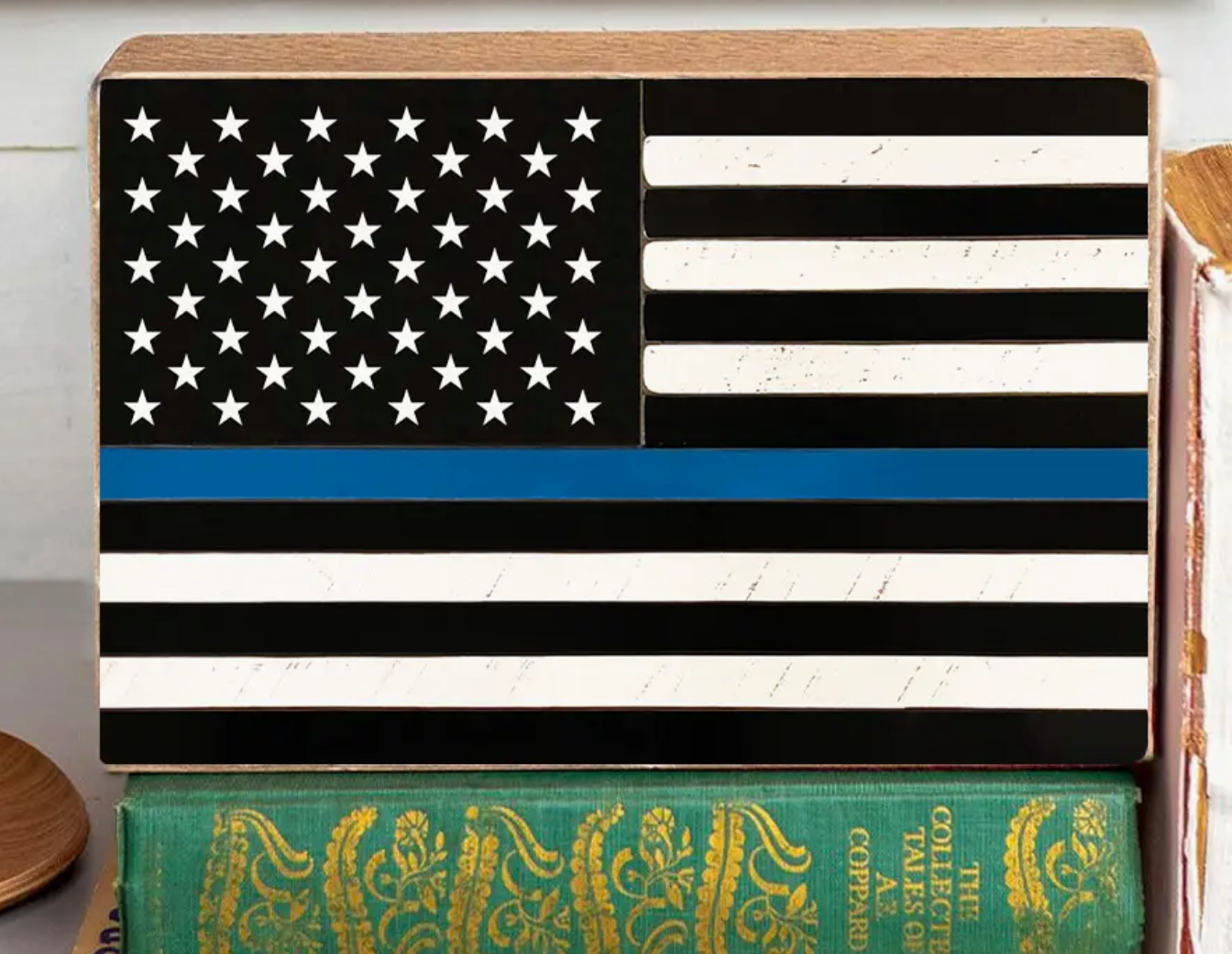 - Blue Line Flag Block