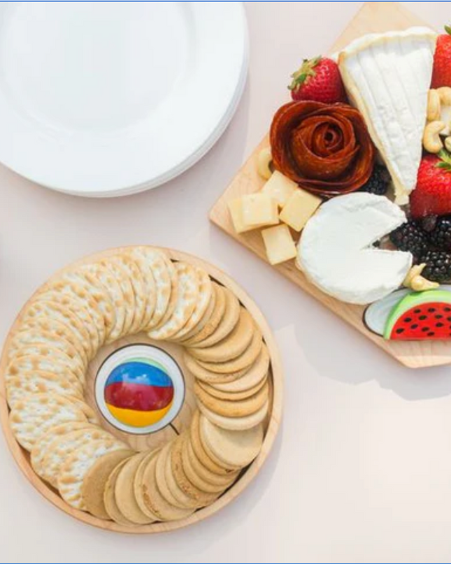 Round Maple Cracker Board