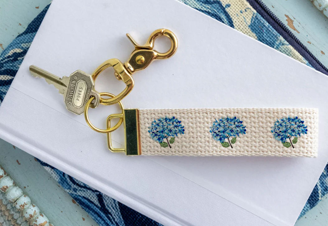 Hydrangea Keychain