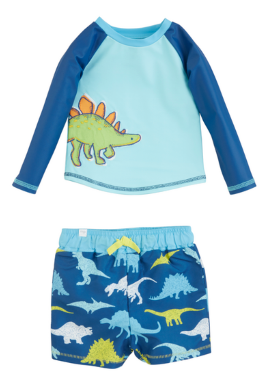 Boys' Dino Rash Guard Set