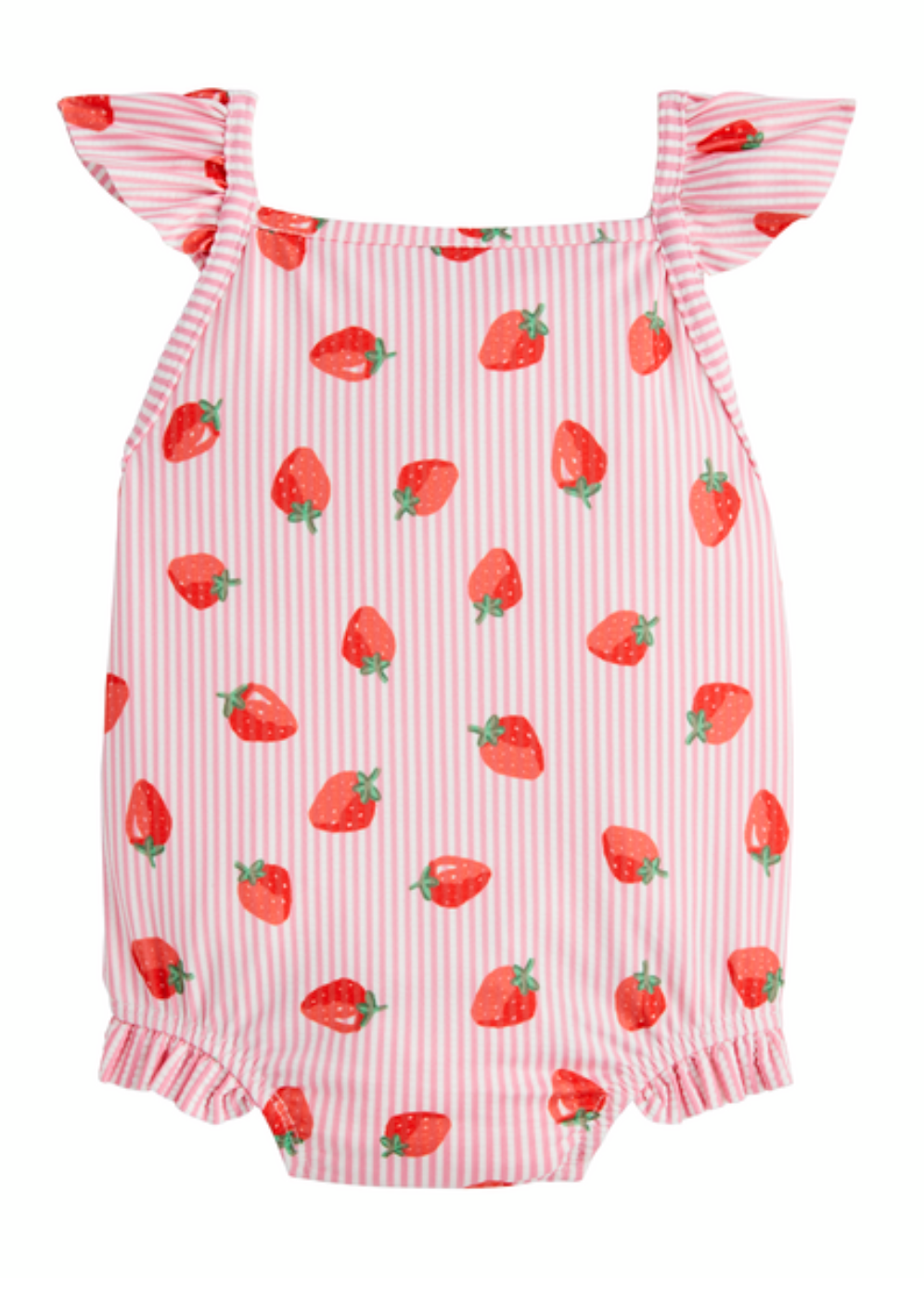 Girls' Strawberry Print Swimsuit