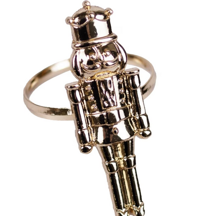 Nutcracker Napkin Rings, Set of 4