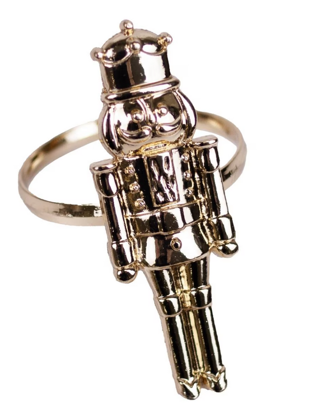 Nutcracker Napkin Rings, Set of 4