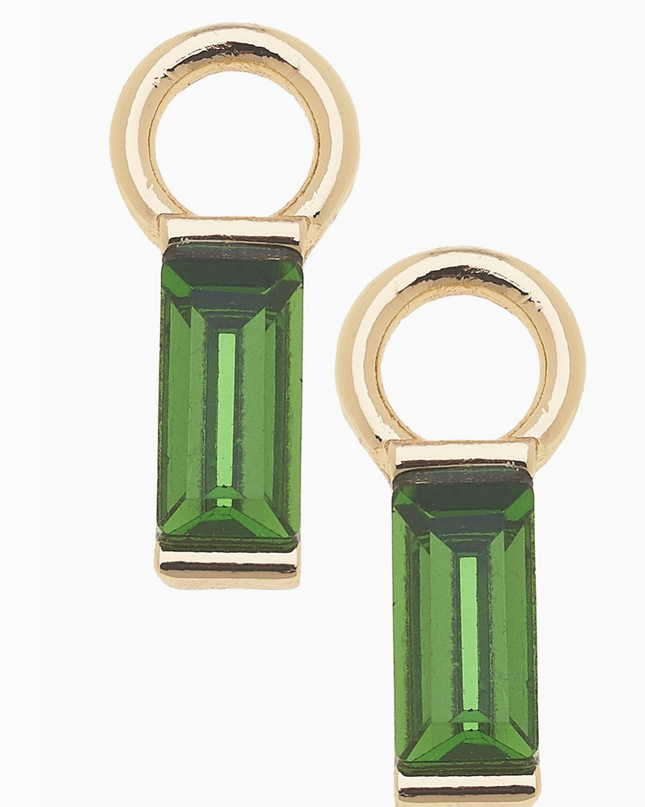 Baguette Huggie Charm in Neon Green | Set of 2