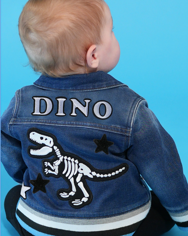 Dino Bones Rib Denim Jacket
