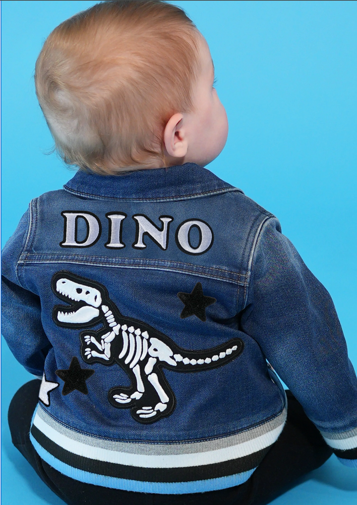 Dino Bones Rib Denim Jacket