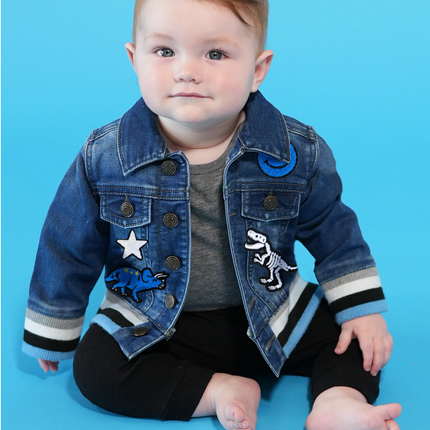 Dino Bones Rib Denim Jacket