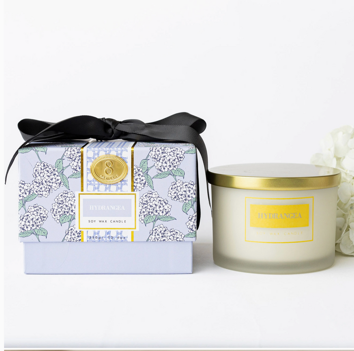 Hydrangea 3-Wick Boxed Soy Wax Candle