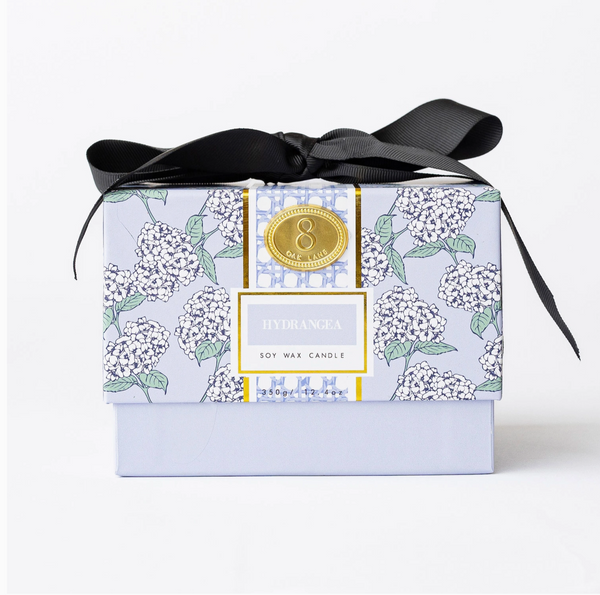 Hydrangea 3-Wick Boxed Soy Wax Candle