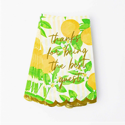 Orange Blossom Paper Guest Towel Packs