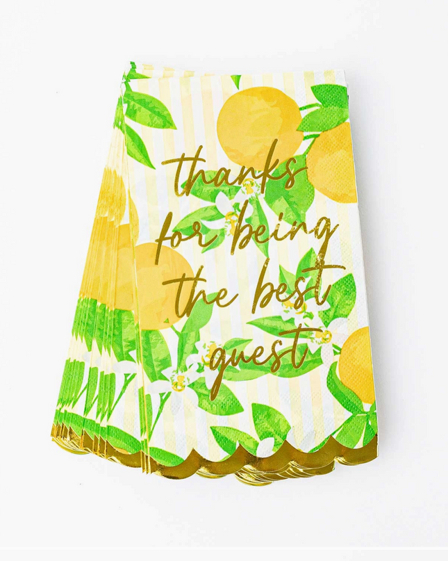 Orange Blossom Paper Guest Towel Packs