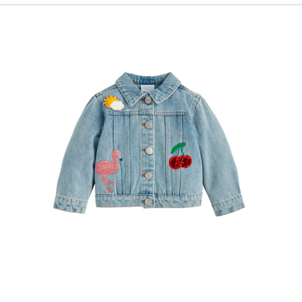 Girl Denim Patch Jacket