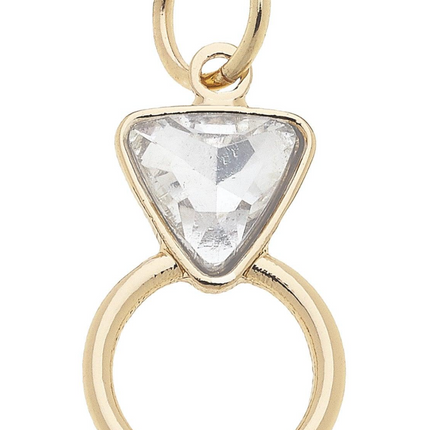 Rhinestone Ring Charm