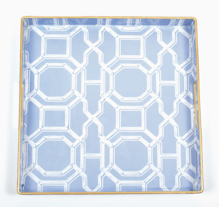 Bamboo Trellis Square Tray