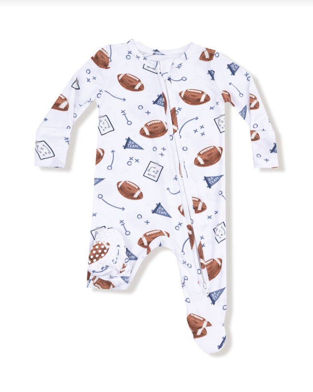 Touchdown Time - 2 Way Zipper Footie