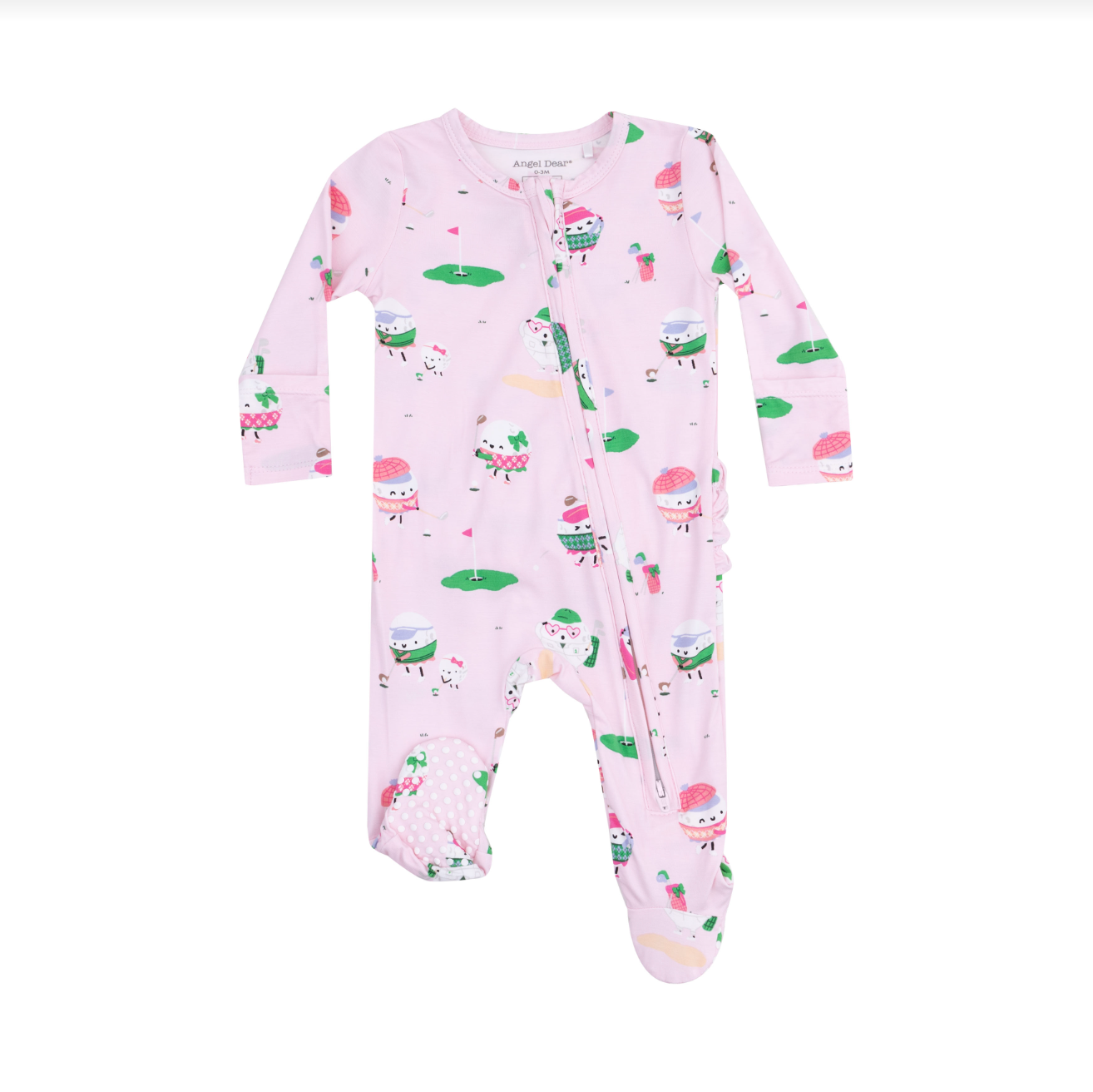 Golf Pros Girl - 2 Way Zipper Ruffle Back Footie