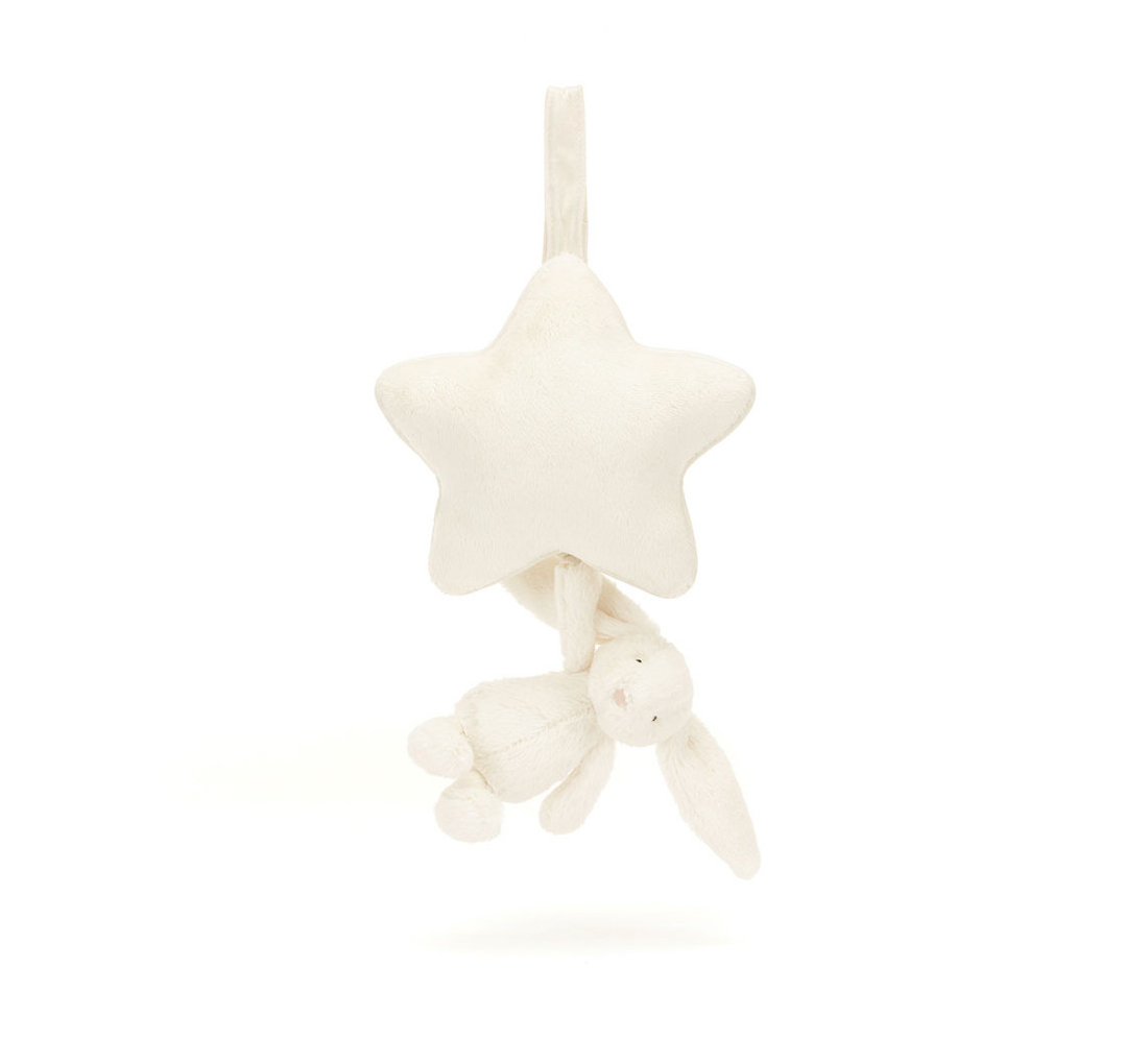 Bashful Cream Bunny Musical Pull