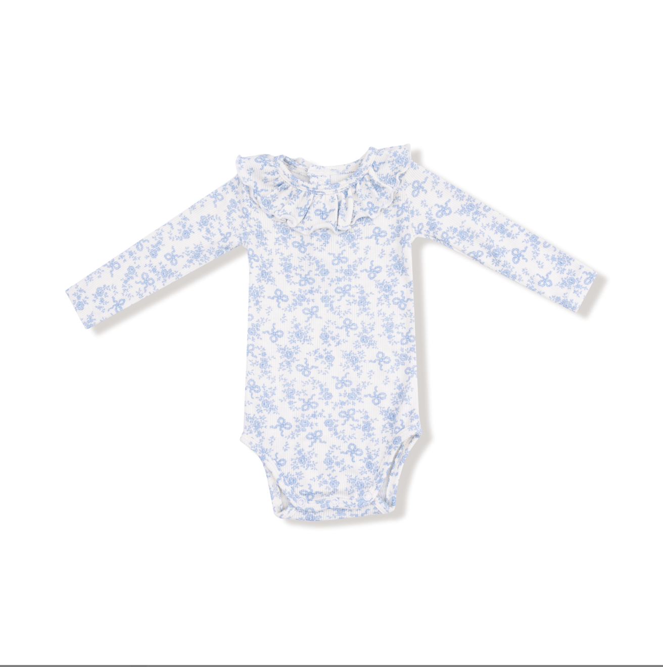 Romi Floral Bubble with Ruffle Collar