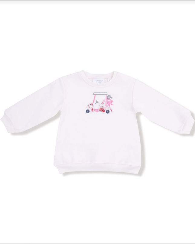 Golf Pink Puffy Oversized Sweatshirt