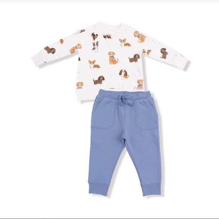 Best Friend Dogs UniRaglan Sweatshirt + Jogger Set