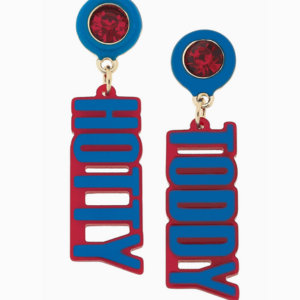 Ole Miss Rebels Resin Block Letter Earrings