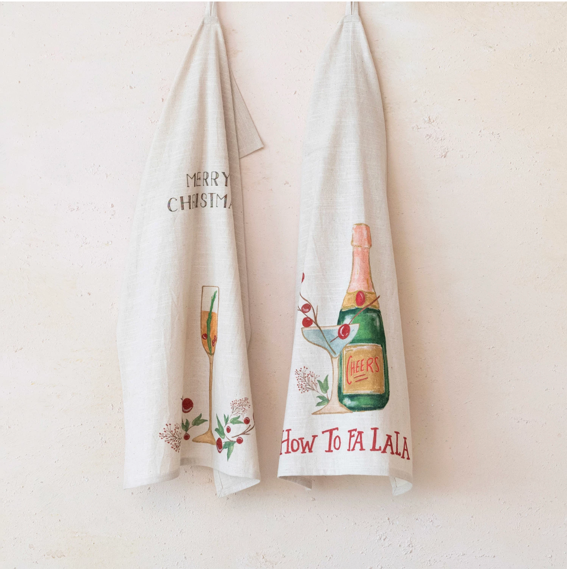 Cotton Slub Printed Tea Towel