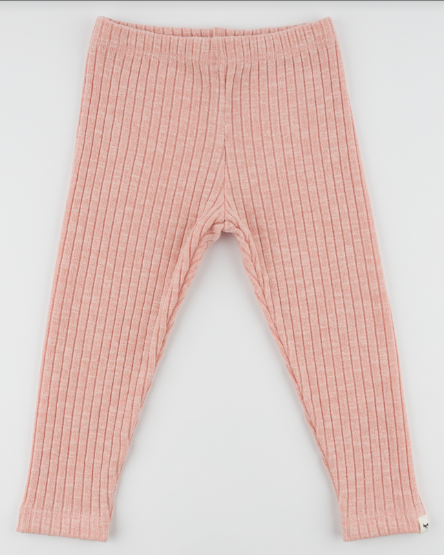 Little Ones Wide Rib Plain Leggings