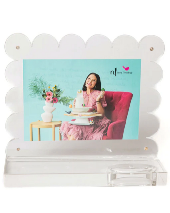 Clearly a-nora-ble Scalloped Acrylic Frame