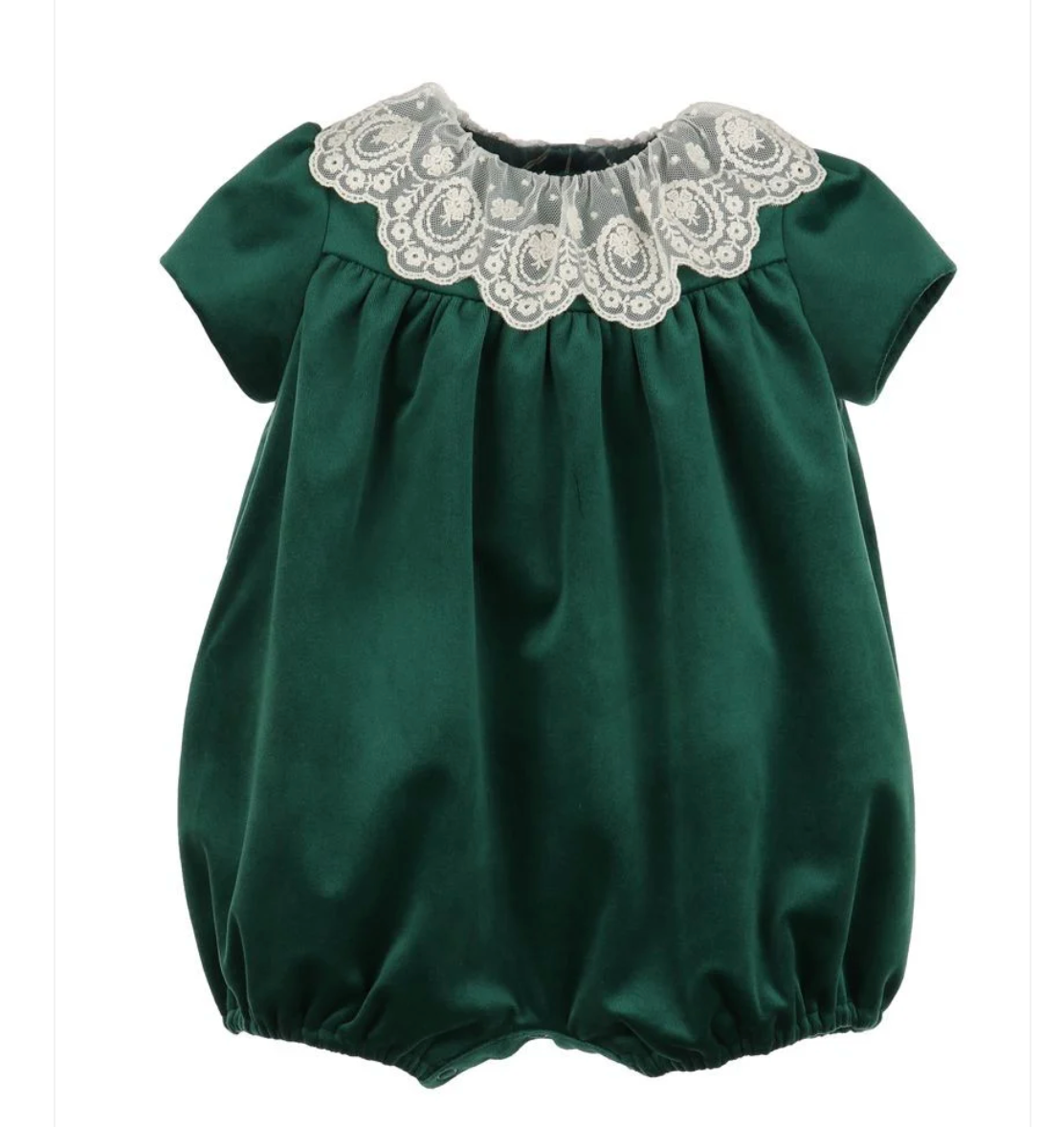 Green Deluxe Velvet Girl Bubble