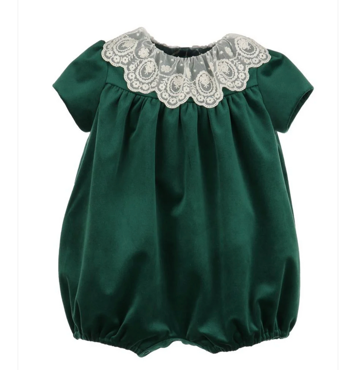 Green Deluxe Velvet Girl Bubble