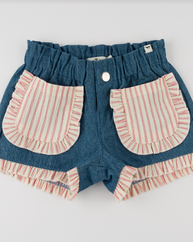 Denim Libby Ruffle Short