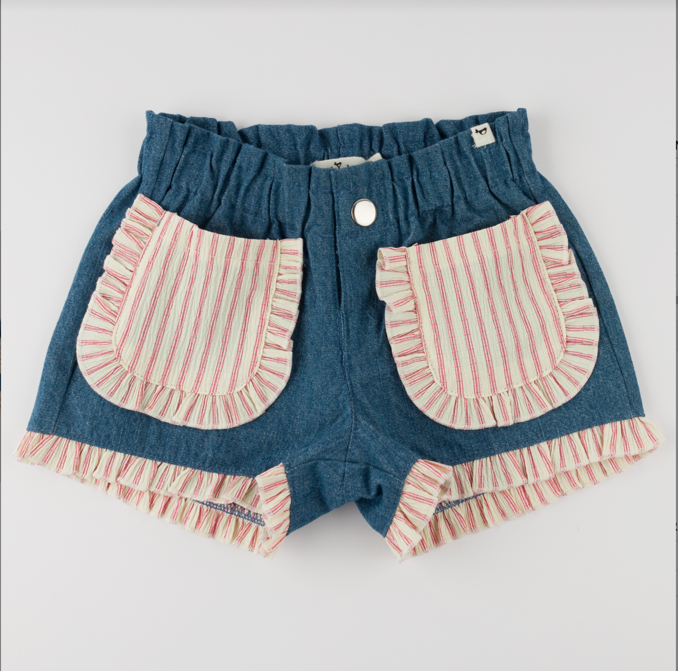 Denim Libby Ruffle Short