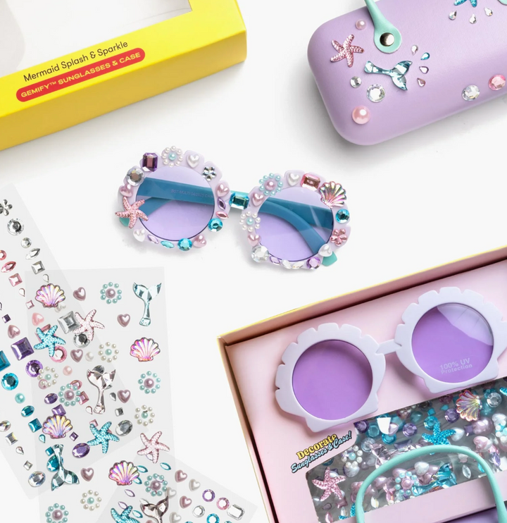 Mermaid Splash and Sparkle Gemify Sunglasses and Case