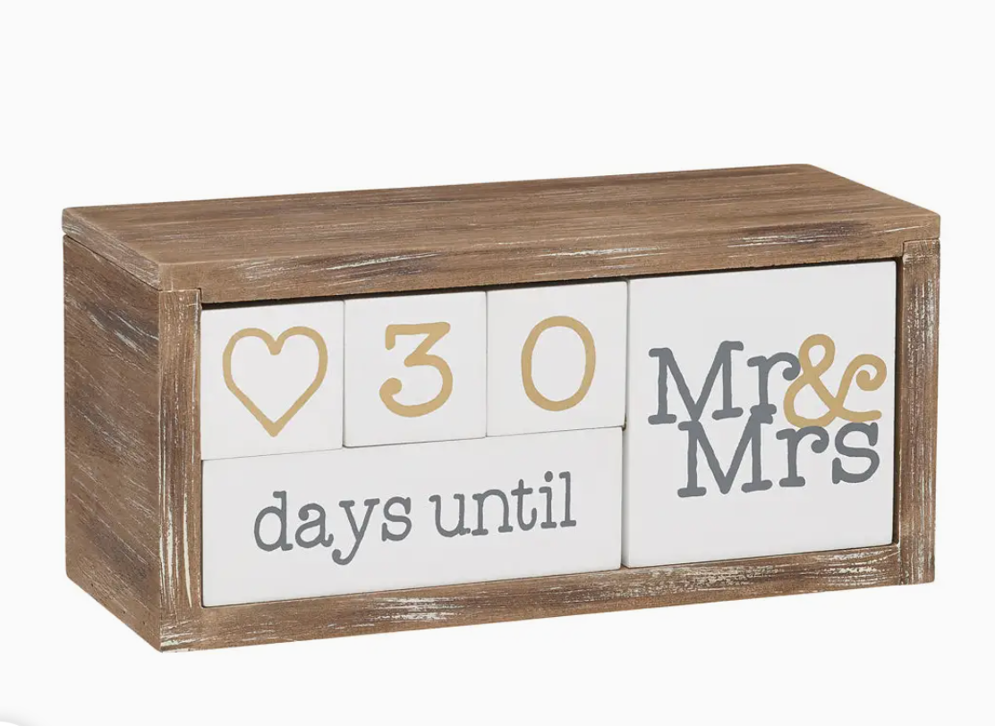 Wedding Countdown Block Set