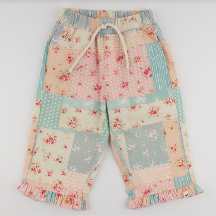 Floral Patchwork Austen Ruffle Pant
