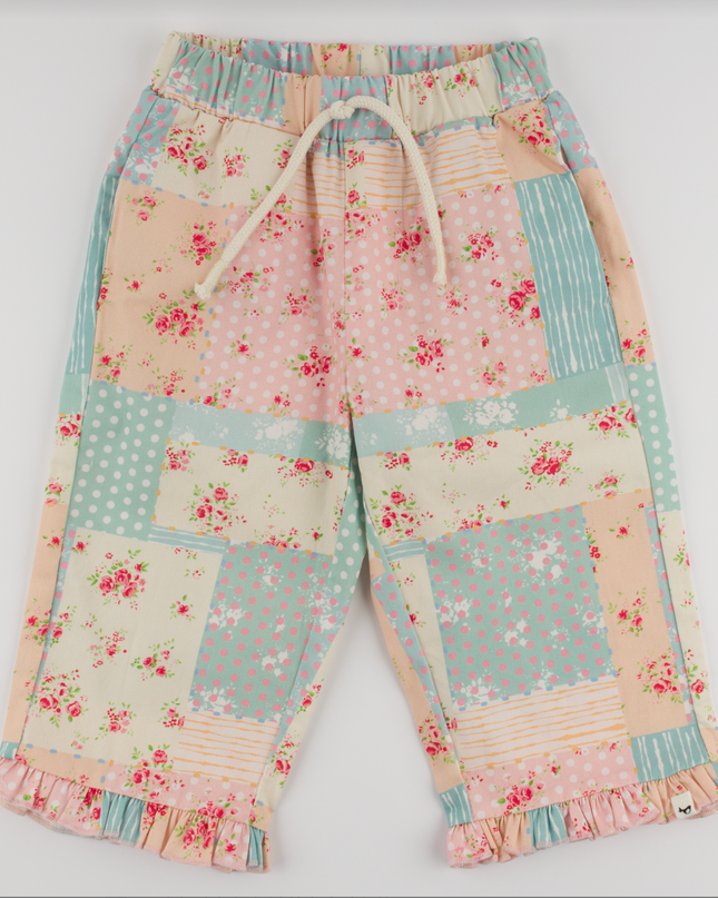 Floral Patchwork Austen Ruffle Pant