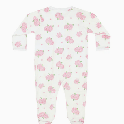 Hydrangeas Zipper Footie