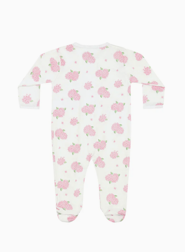 Hydrangeas Zipper Footie