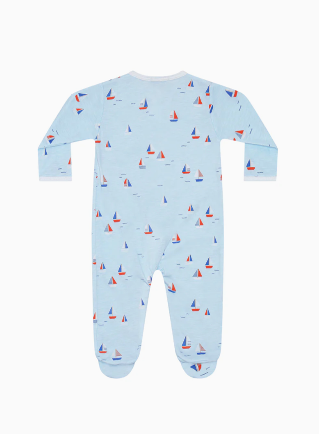 Sailing Boats Zipper Footie
